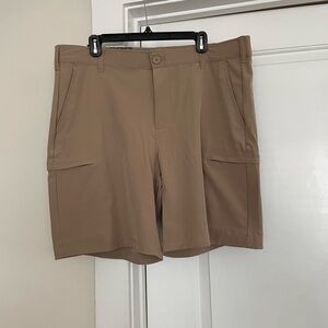 Birdie Bound 9 inch Inseam Golf Shorts Men's Tan Brown Size 38